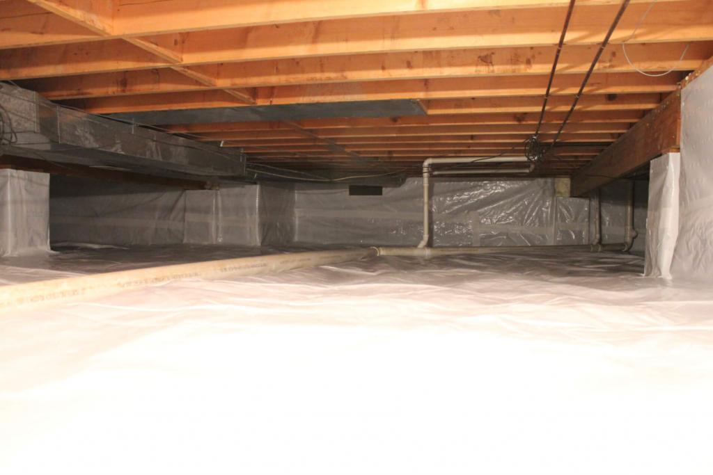 Crawl E Encapsulation Company Moisture Area Waterproofing Of Crawl
