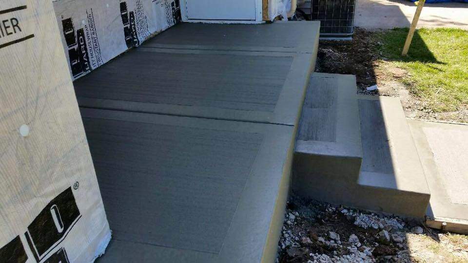 Freshly Dried Concrete Steps | Concrete Finishing | Area Waterproofing