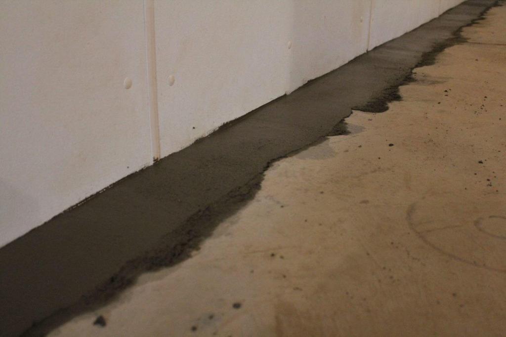 concreted over waterproofing system | Interior Waterproofing | Area Waterproofing