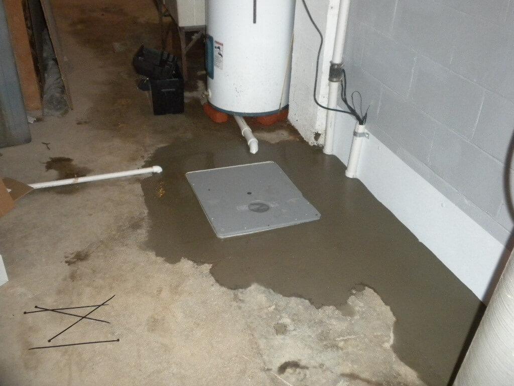 Sump Pump Concreted Into Place | Sump Pump Service | Area Waterproofing